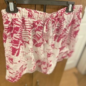 Pink + White Tropical Shorts S/M